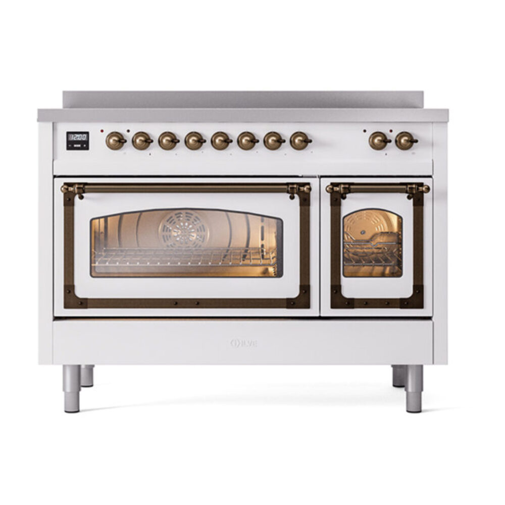 ILVE_UNI486NMPWHB_Nostalgie_II_48"_Induction_Range_front_view