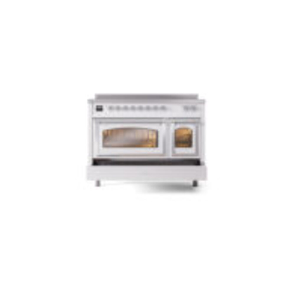 ILVE_UNI486NMPWHC_Nostalgie_II_48"_Induction_Range_drawer_opened