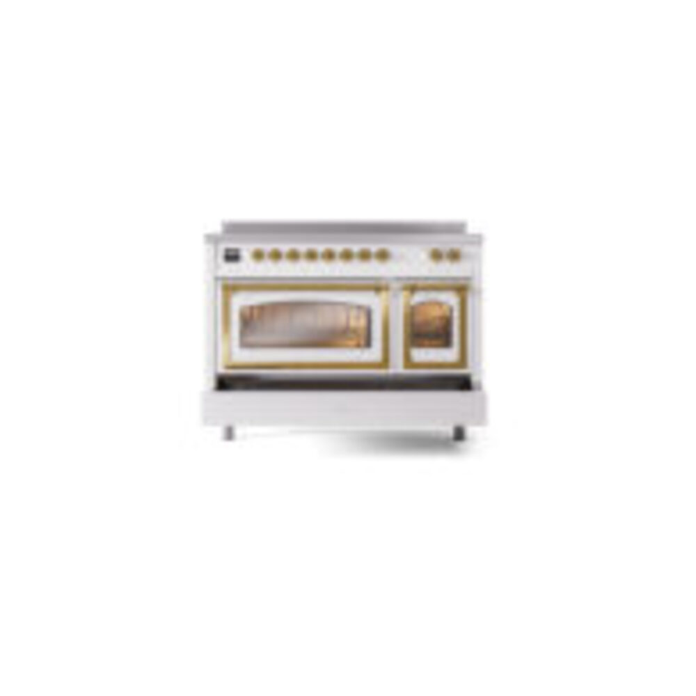 ILVE_UNI486NMPWHG_Nostalgie_II_48"_Induction_Range_drawer_opened