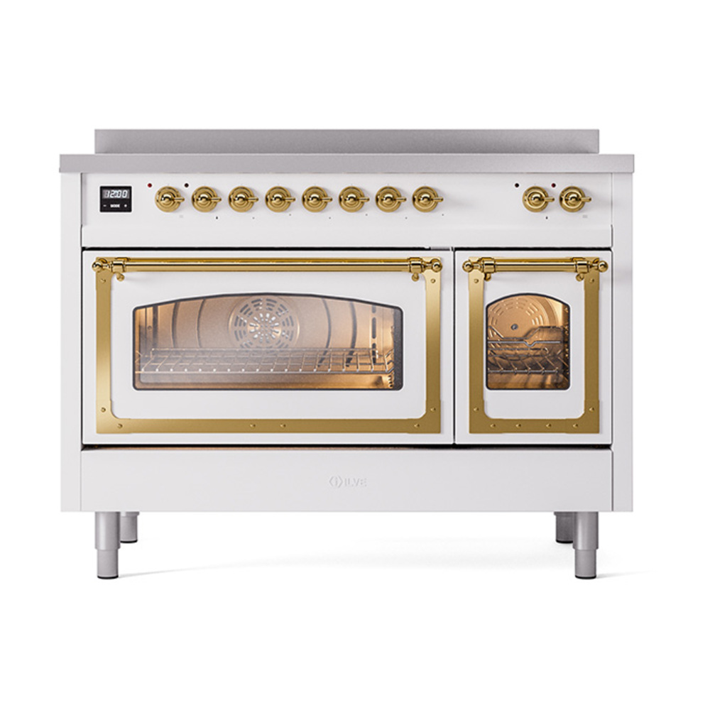 ILVE_UNI486NMPWHG_Nostalgie_II_48"_Induction_Range_front_view