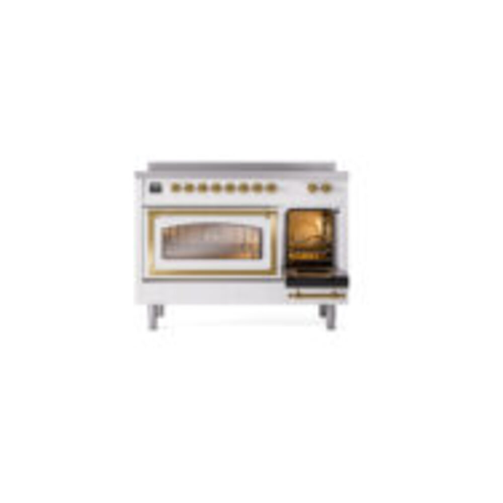 ILVE_UNI486NMPWHG_Nostalgie_II_48"_Induction_Range_side_oven_door_opened