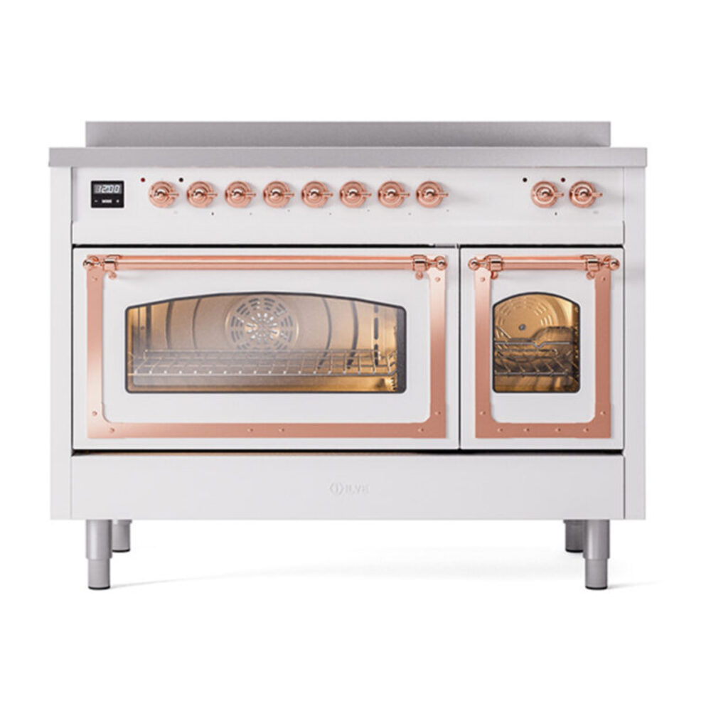 ILVE_UNI486NMPWHP_Nostalgie_II_48"_Induction_Range_front_view