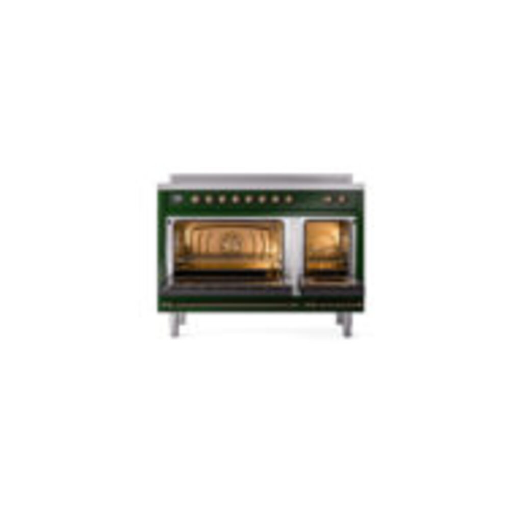 ILVE_UNI486QNMPEGB_Nostalgie_II_48"_Induction_Range_oven_door_opened