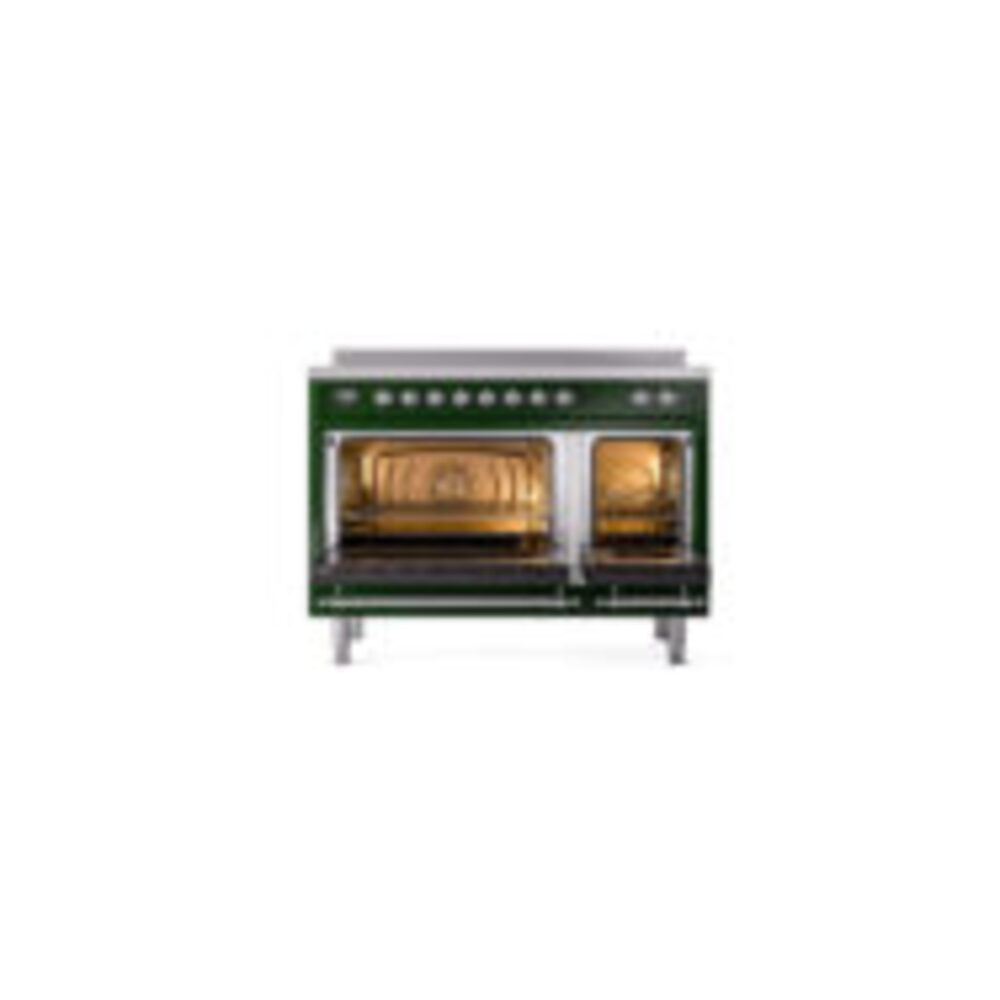 ILVE_UNI486QNMPEGC_Nostalgie_II_48"_Induction_Range_oven_door_opened
