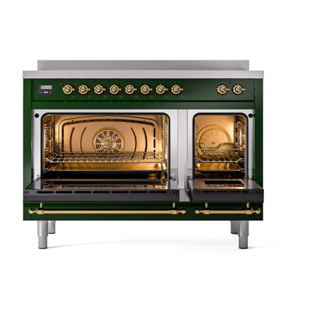 ILVE_UNI486QNMPEGG_Nostalgie_II_48"_Induction_Range_oven_door_opened