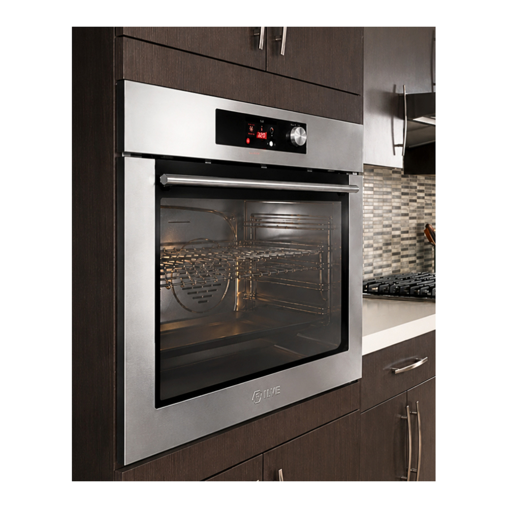 ILVE UOV30STPYSS Professional Plus II 30 inch Pyrolytic Single Wall Oven with 4.4 cu. ft. Capacity (Stainless Steel) 4 ILVE UOV30STPYSSS lifestyle