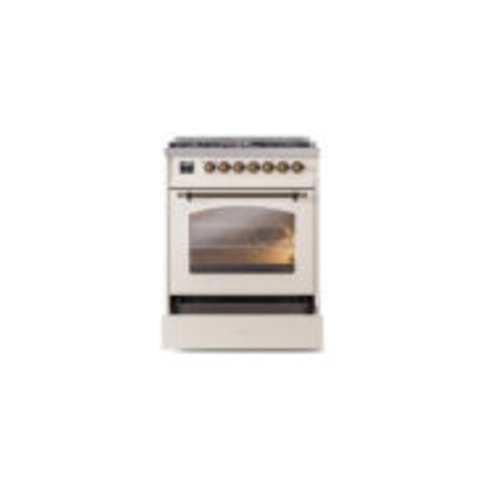 ILVE Nostalgie II 30" UP30NMPAWBLP Dual Fuel Range drawer opened