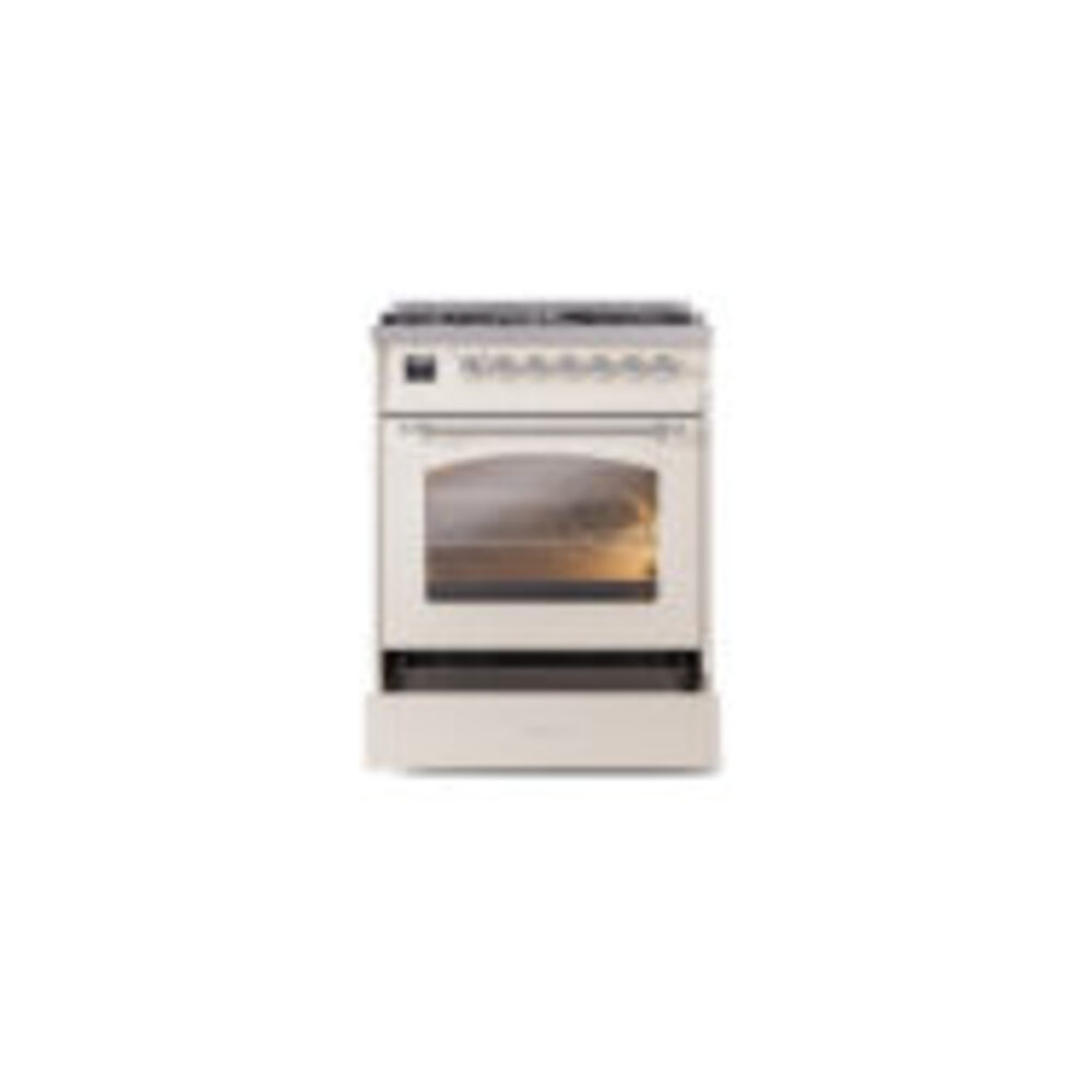 ILVE_UP30NMPAWCLP_Nostalgie_II_30"_Dual_Fuel_Range_drawer_opened