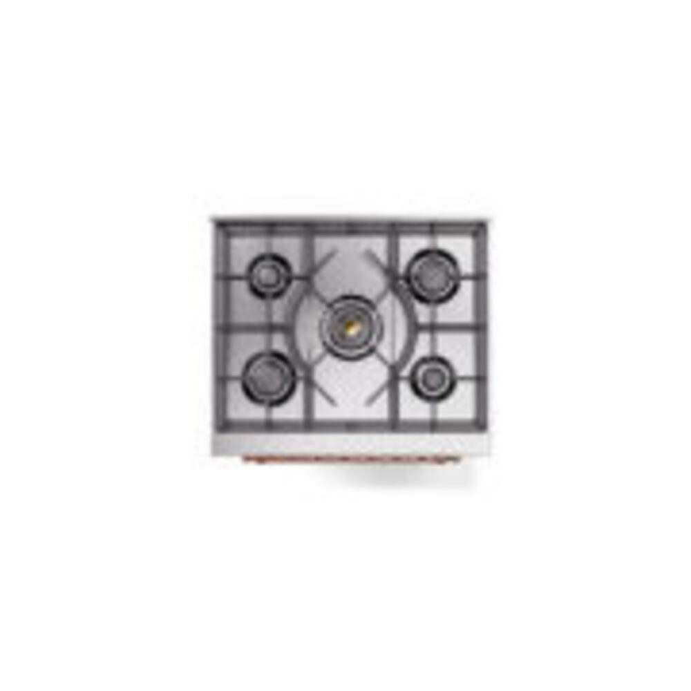 ILVE_UP30NMPAWPLP_Nostalgie_II_30"_Dual_Fuel_Range_top_view
