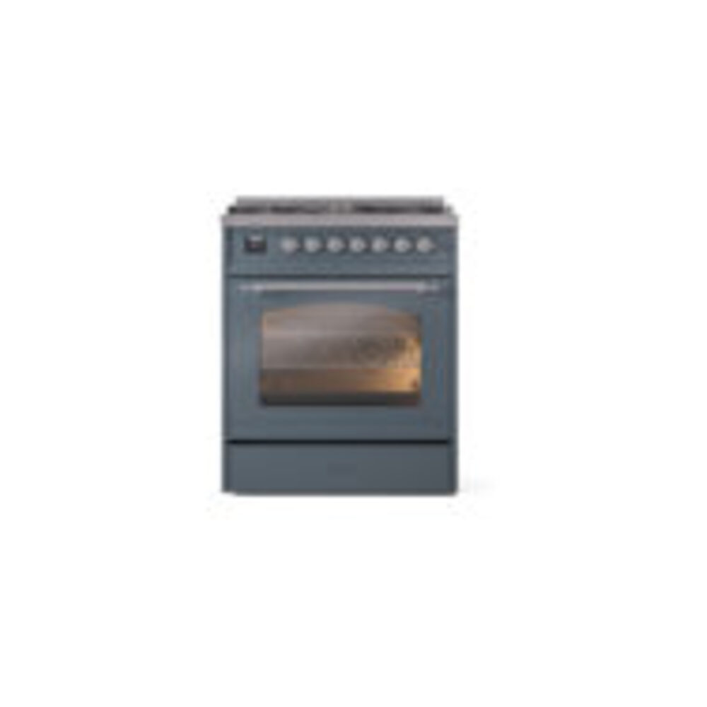 ILVE_UP30NMPBGCLP_Nostalgie_II_30"_Dual_Fuel_Range_front_view