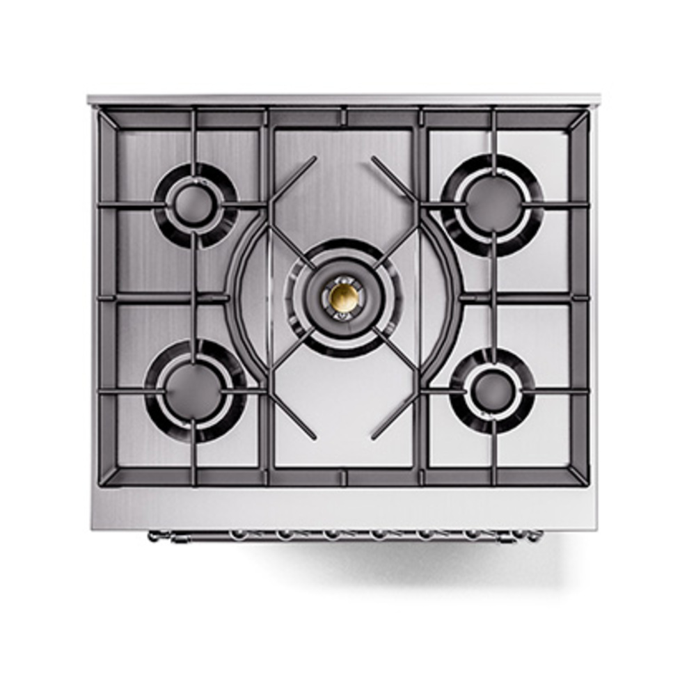 ILVE_UP30NMPBGCLP_Nostalgie_II_30"_Dual_Fuel_Range_top_view