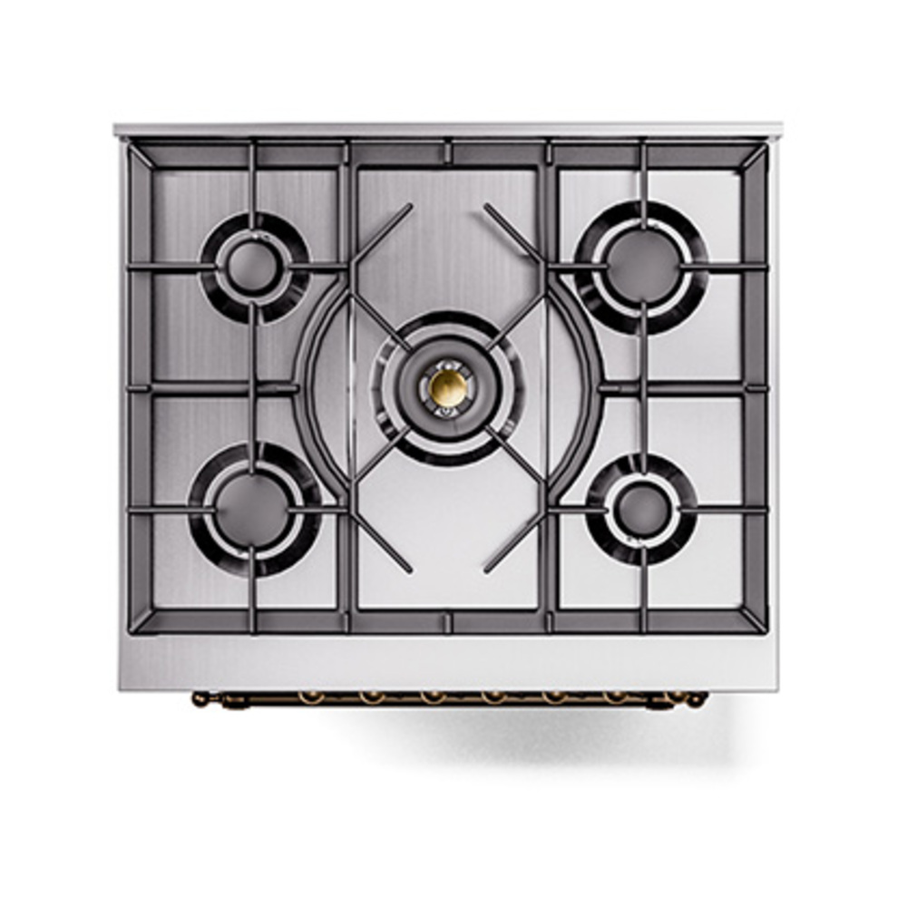 ILVE_UP30NMPBKBLP_Nostalgie_II_30"_Dual_Fuel_Range_top_view