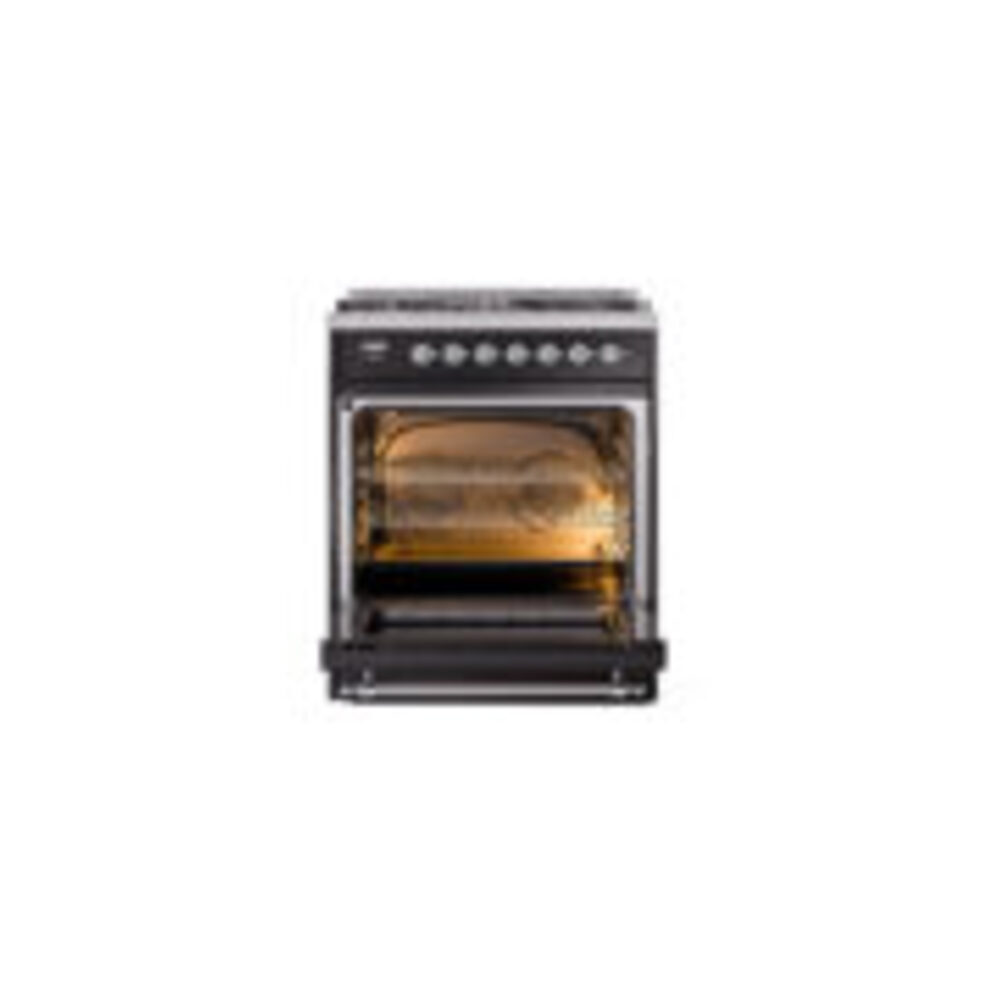 ILVE_UP30NMPBKCLP_Nostalgie_II_30"_Dual_Fuel_Range_oven_door_opened
