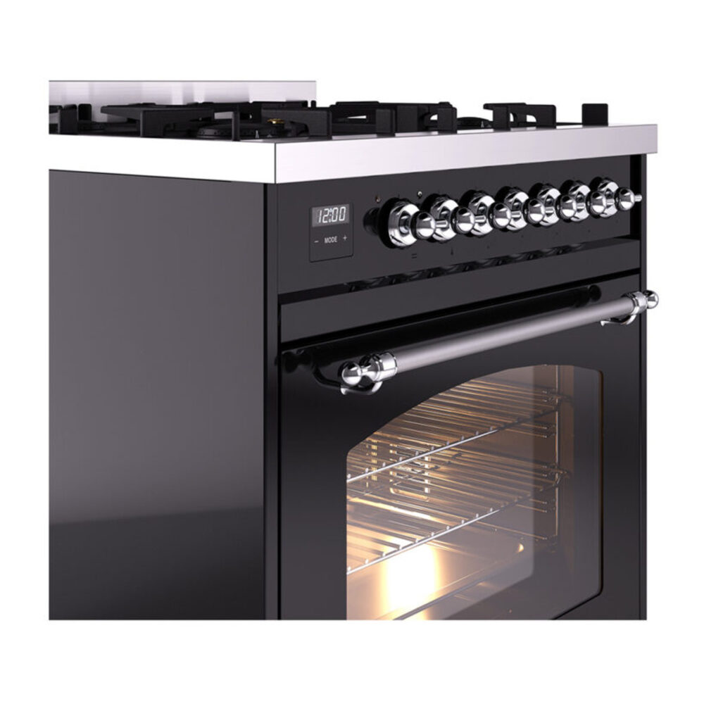 ILVE_UP30NMPBKCLP_Nostalgie_II_30"_Dual_Fuel_Range_details