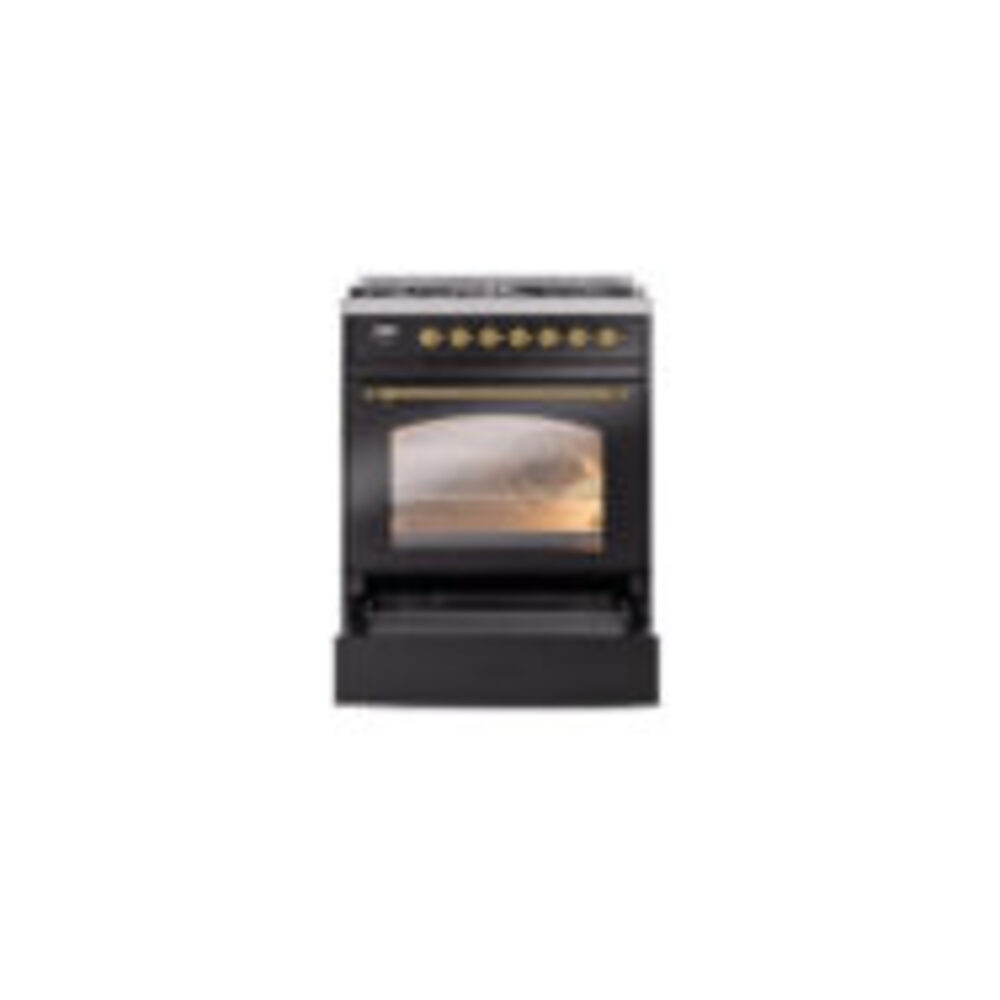 ILVE_UP30NMPBKG_Nostalgie_II_30"_Dual_Fuel_Range_drawer_opened