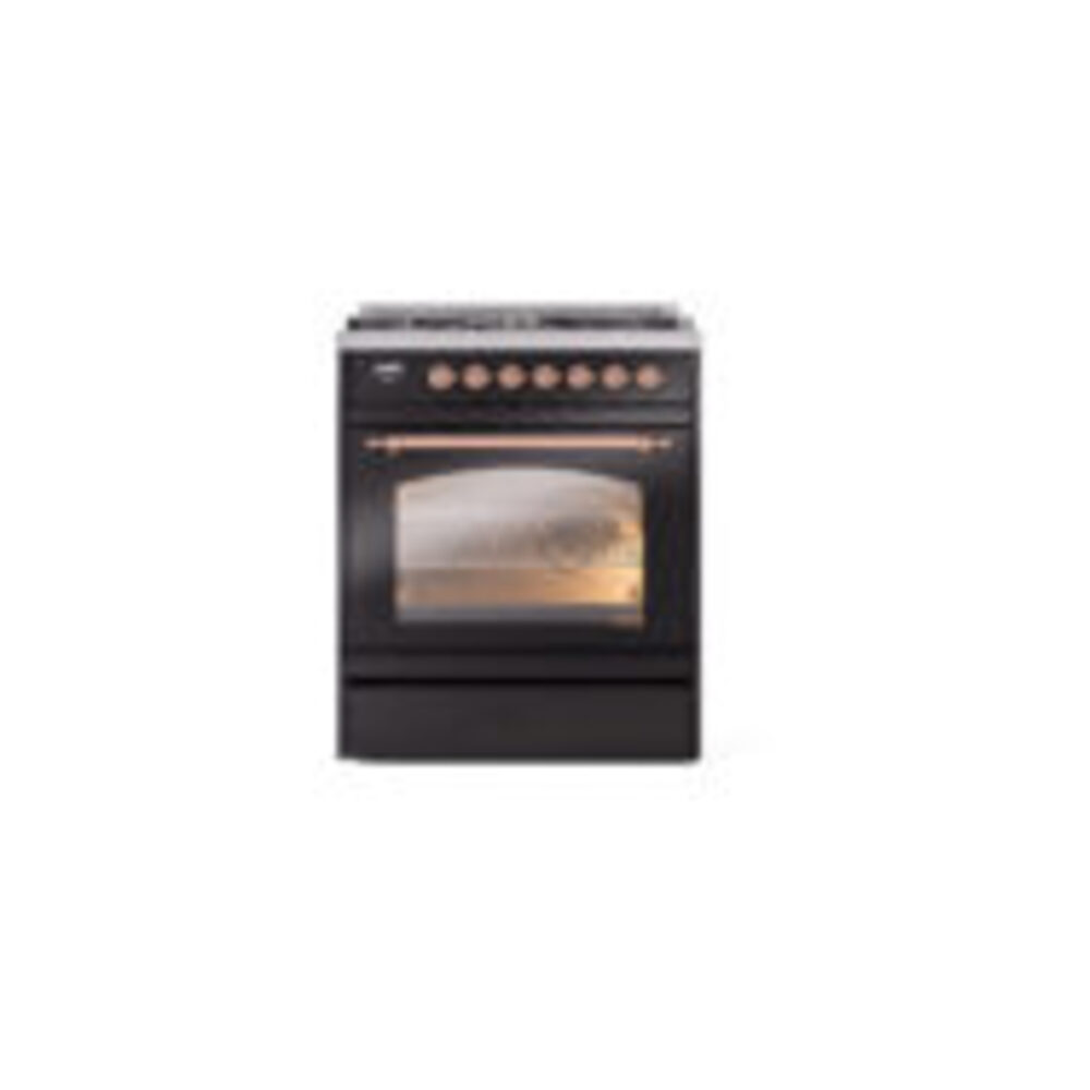 ILVE_UP30NMPBKPLP_Nostalgie_II_30"_Dual_Fuel_Range_front_view