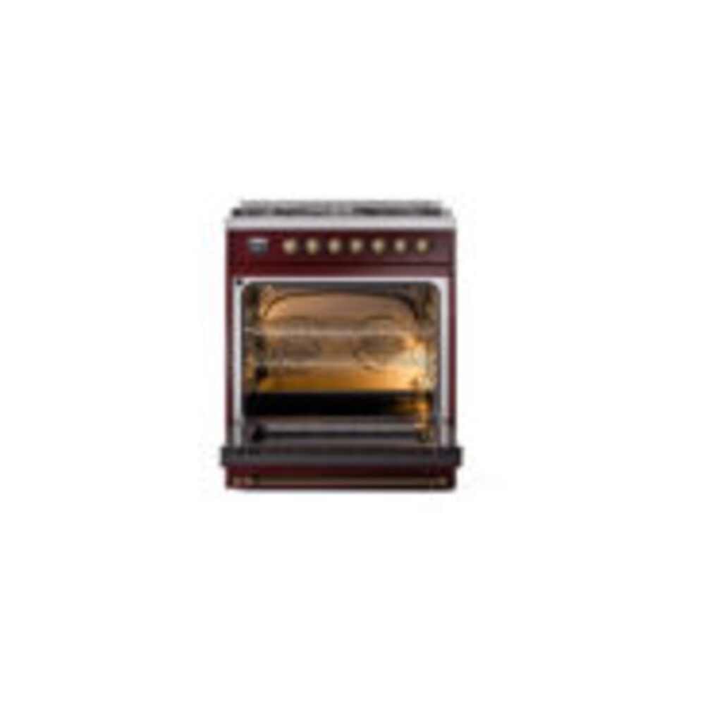 ILVE_UP30NMPBUBLP_Nostalgie_II_30"_Dual_Fuel_Range_oven_door_opened