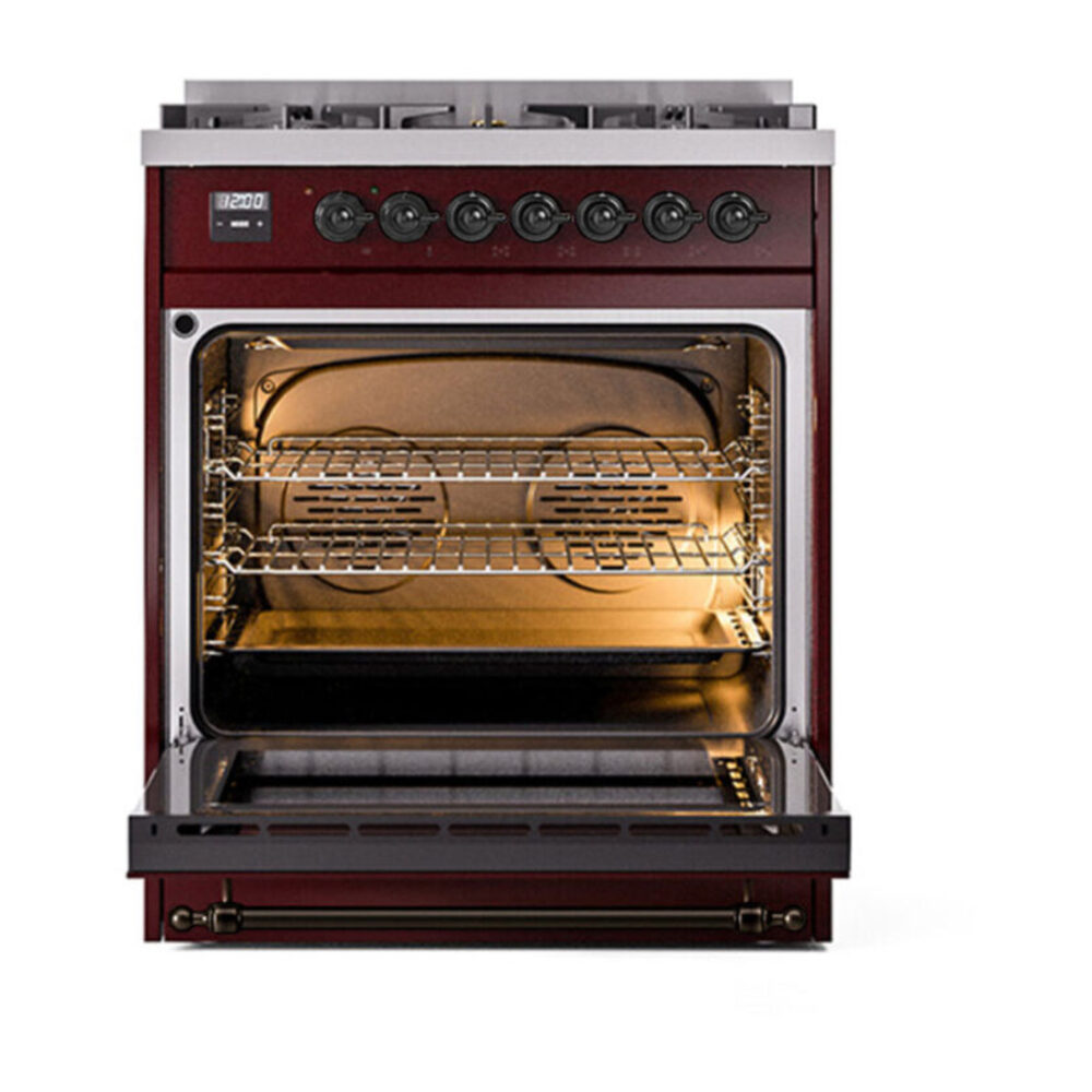 ILVE UP30NMP Nostalgie II 30 inch Dual Fuel Range with 5 Burners with 4 cu. ft. Oven Capacity