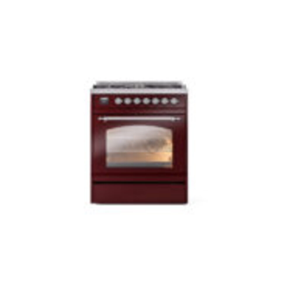 ILVE_UP30NMPBUCLP_Nostalgie_II_30"_Dual_Fuel_Range_front_view