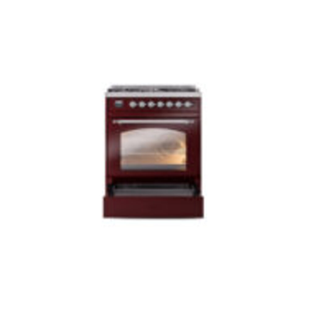 ILVE_UP30NMPBUCLP_Nostalgie_II_30"_Dual_Fuel_Range_drawer_opened