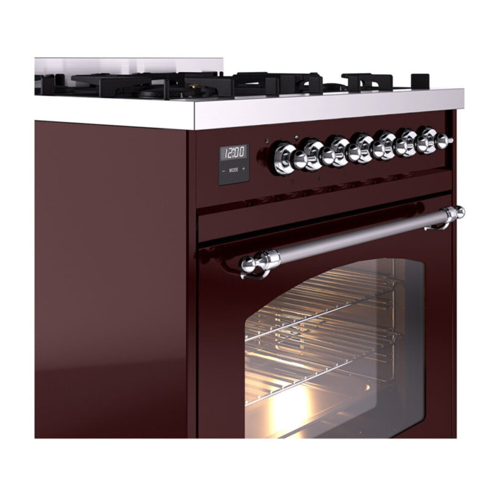 ILVE_UP30NMPBUCLP_Nostalgie_II_30"_Dual_Fuel_Range_details