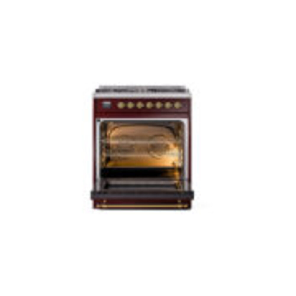 ILVE_UP30NMPBUGLP_Nostalgie_II_30"_Dual_Fuel_Range_oven_door_opened