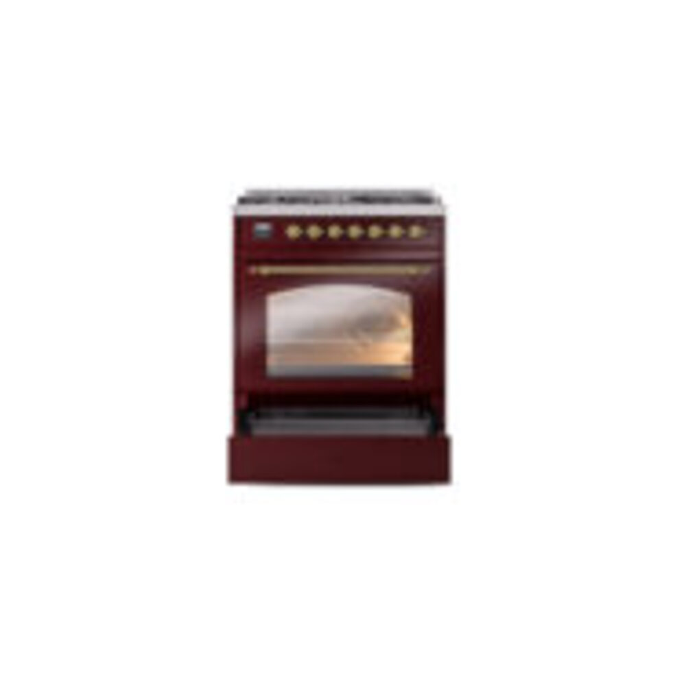 ILVE_UP30NMPBUG_Nostalgie_II_30"_Dual_Fuel_Range_drawer_opened
