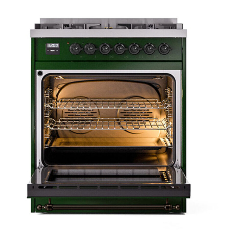 ILVE UP30NMP Nostalgie II 30 inch Dual Fuel Range with 5 Burners with 4 cu. ft. Oven Capacity