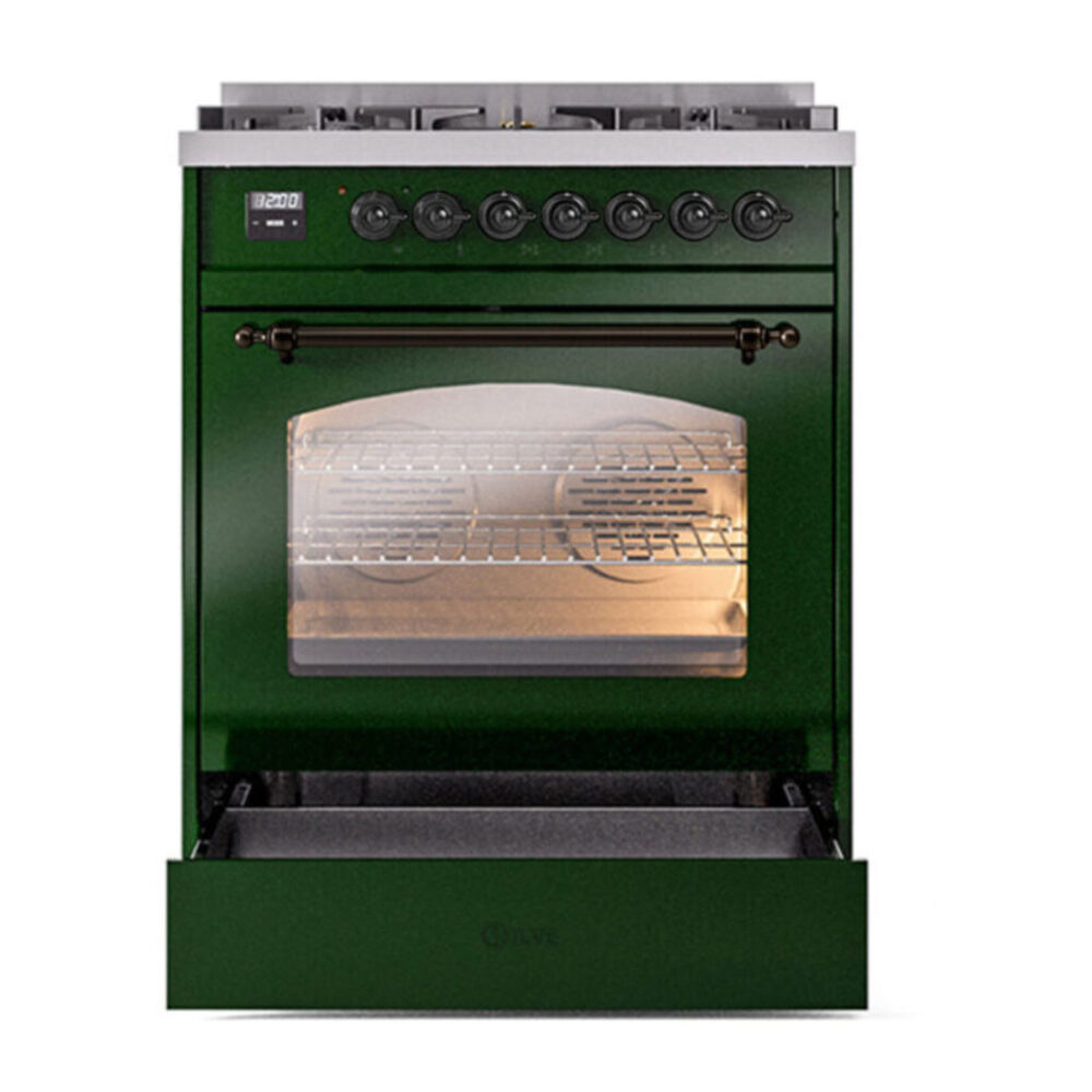 ILVE UP30NMP Nostalgie II 30 inch Dual Fuel Range with 5 Burners with 4 cu. ft. Oven Capacity