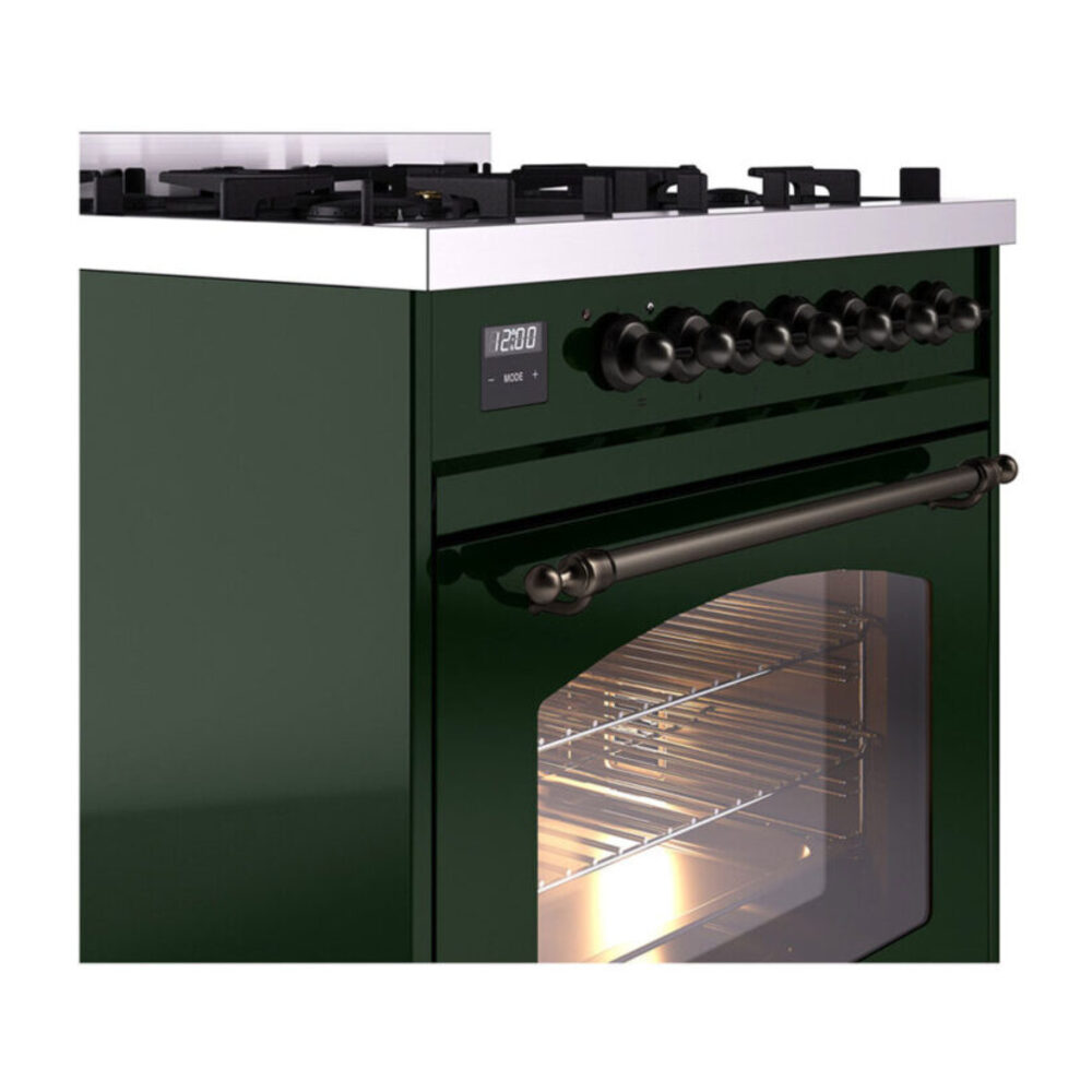 ILVE UP30NMP Nostalgie II 30 inch Dual Fuel Range with 5 Burners with 4 cu. ft. Oven Capacity