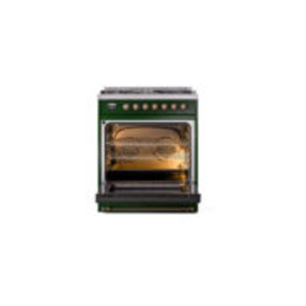 ILVE_UP30NMPEGB_Nostalgie_II_30"_Dual_Fuel_Range_oven_door_opened