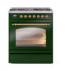 ILVE_UP30NMPEGG_Nostalgie_II_30"_Dual_Fuel_Range_front_view