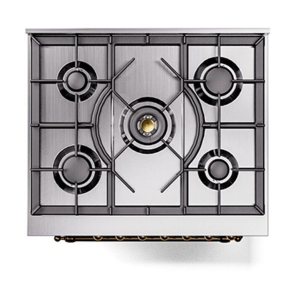 ILVE_UP30NMPMBB_Nostalgie_II_30"_Dual_Fuel_Range_top_view