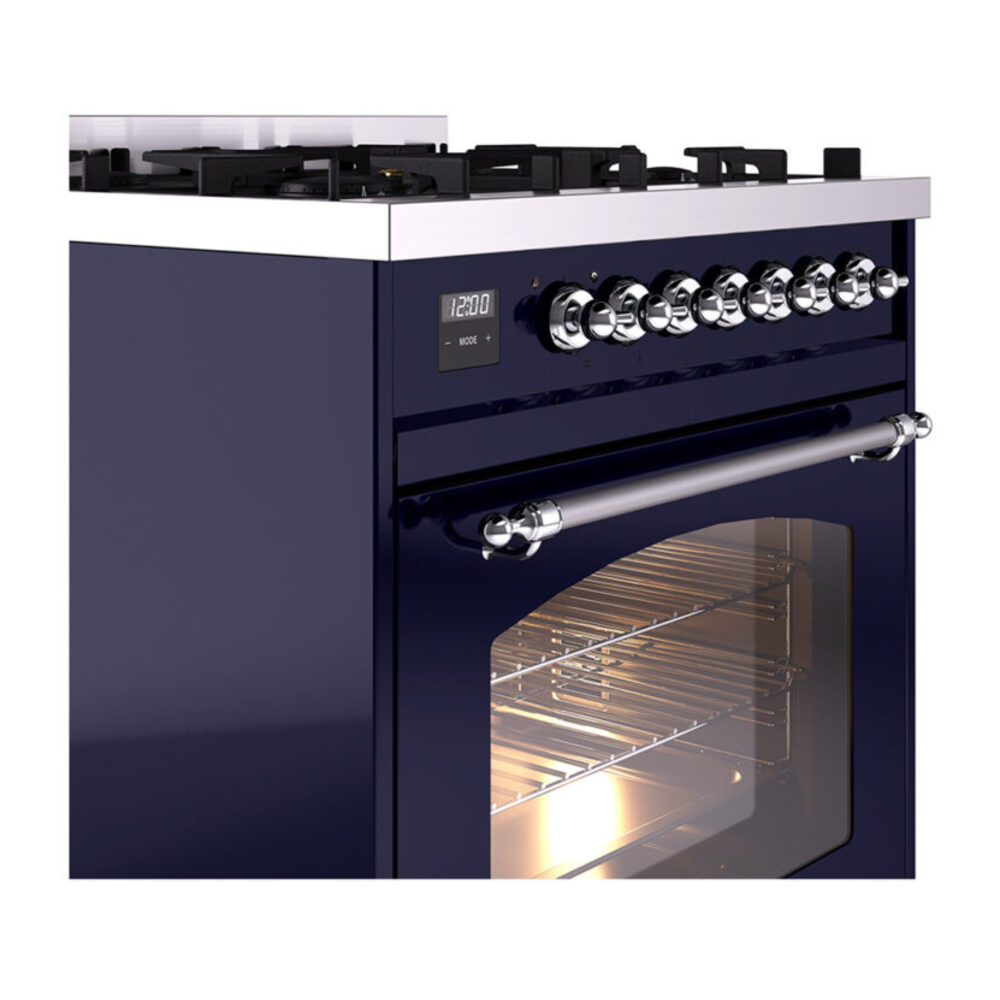 ILVE_UP30NMPMBCLP_Nostalgie_II_30"_Dual_Fuel_Range_details