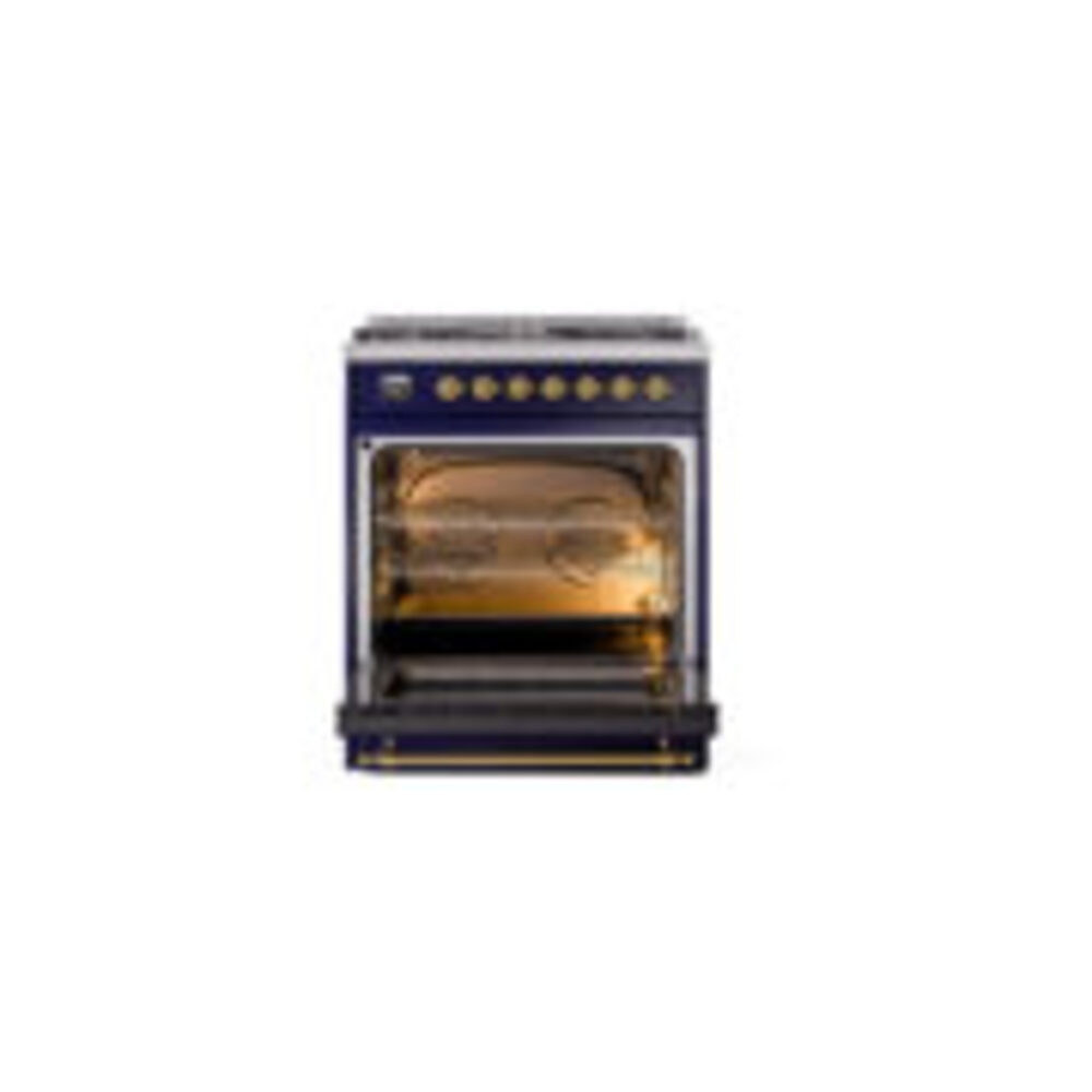 ILVE_UP30NMPMBG_Nostalgie_II_30"_Dual_Fuel_Range_oven_door_opened