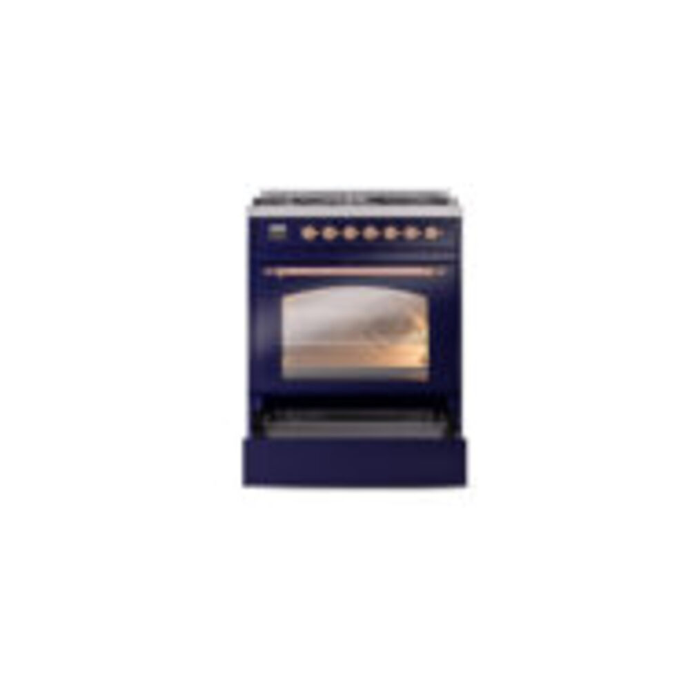 ILVE_UP30NMPMBPLP_Nostalgie_II_30"_Dual_Fuel_Range_drawer_opened