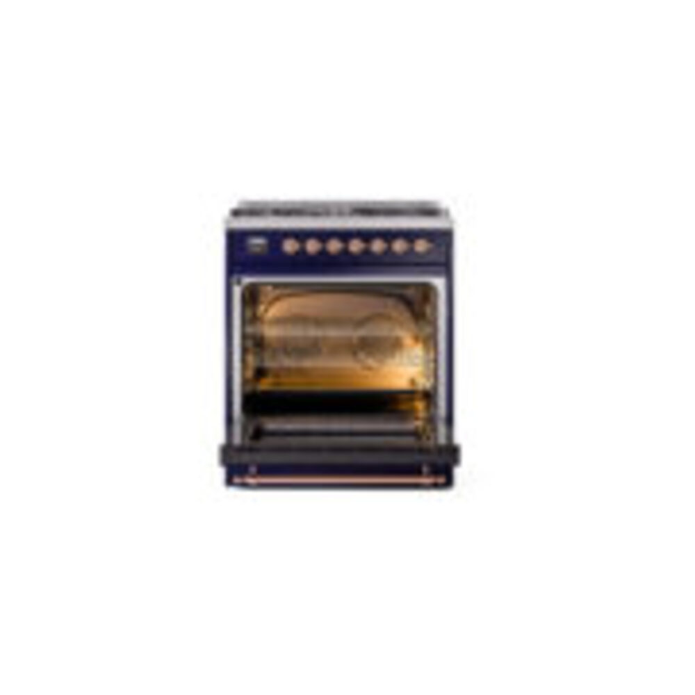 ILVE_UP30NMPMBP_Nostalgie_II_30"_Dual_Fuel_Range_oven_door_opened