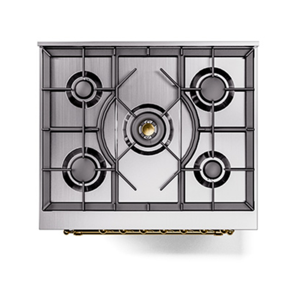 ILVE_UP30NMPMGG_Nostalgie_II_30"_Dual_Fuel_Range_top_view