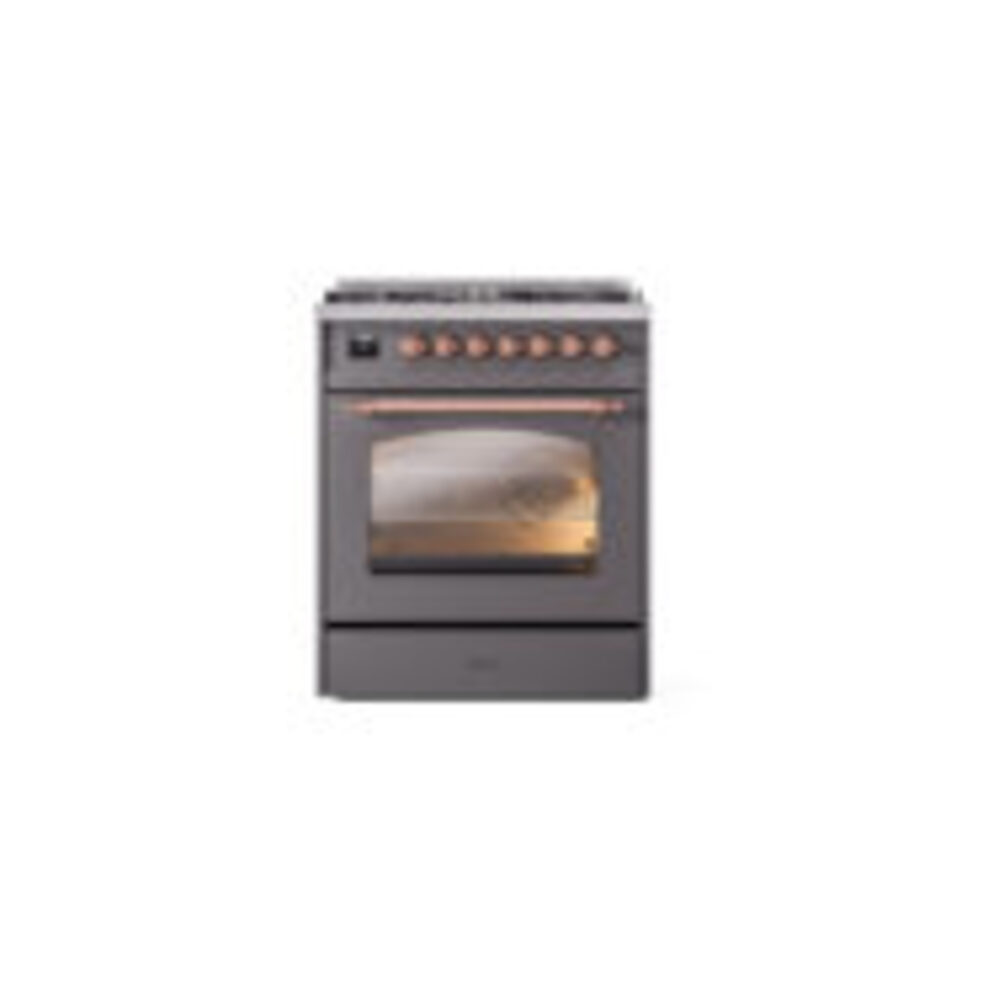 ILVE_UP30NMPMGPLP_Nostalgie_II_30"_Dual_Fuel_Range_front_view