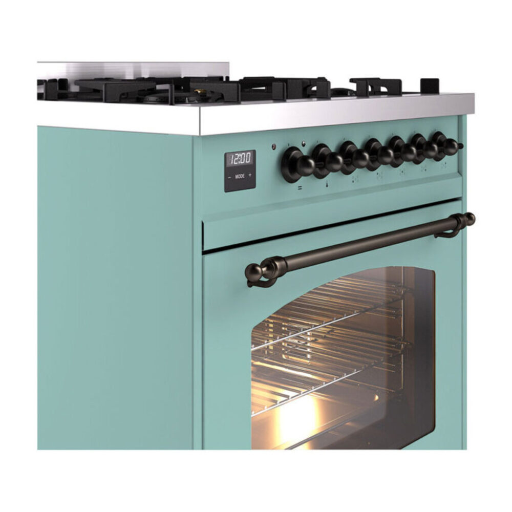 ILVE UP30NMP Nostalgie II 30 inch Dual Fuel Range with 5 Burners with 4 cu. ft. Oven Capacity