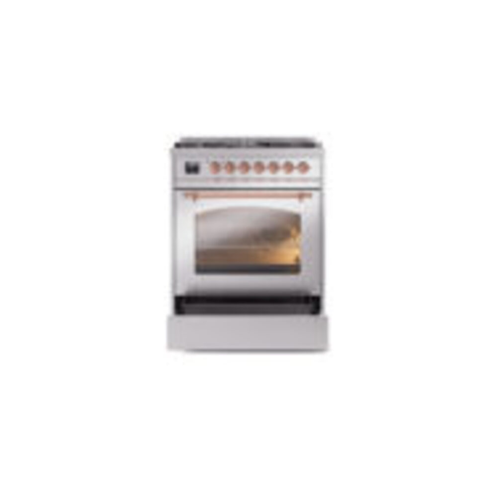 ILVE_UP30NMPSSPLP_Nostalgie_II_30"_Dual_Fuel_Range_drawer_opened