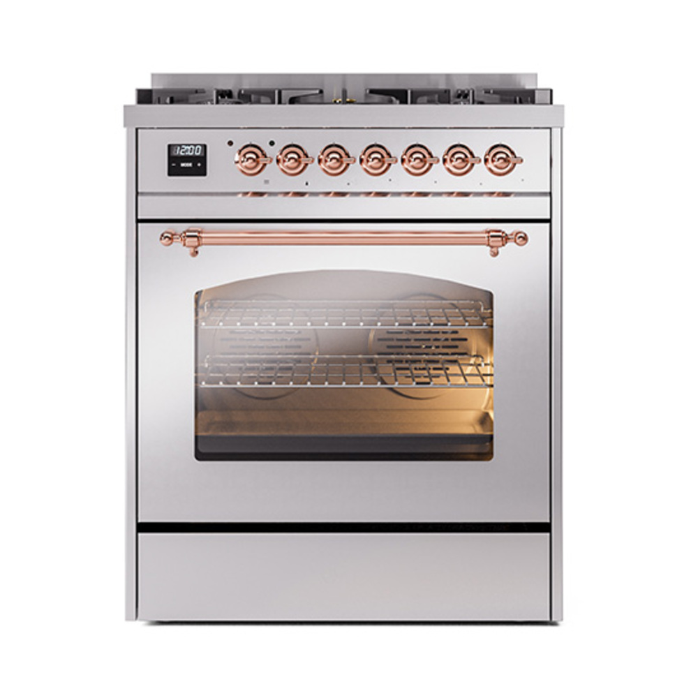 ILVE_UP30NMPSSP_Nostalgie_II_30"_Dual_Fuel_Range_front_view