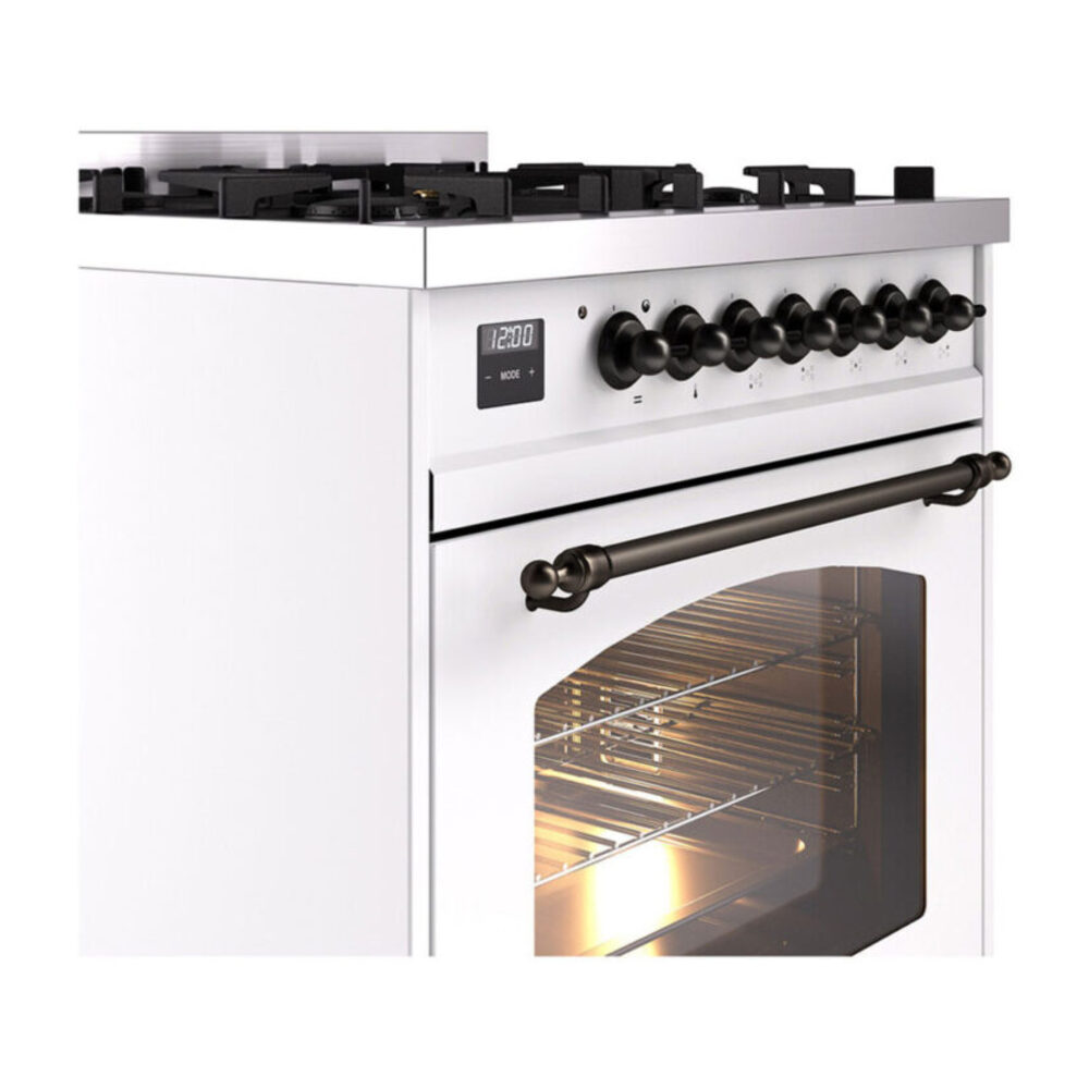ILVE UP30NMP Nostalgie II 30 inch Dual Fuel Range with 5 Burners with 4 cu. ft. Oven Capacity