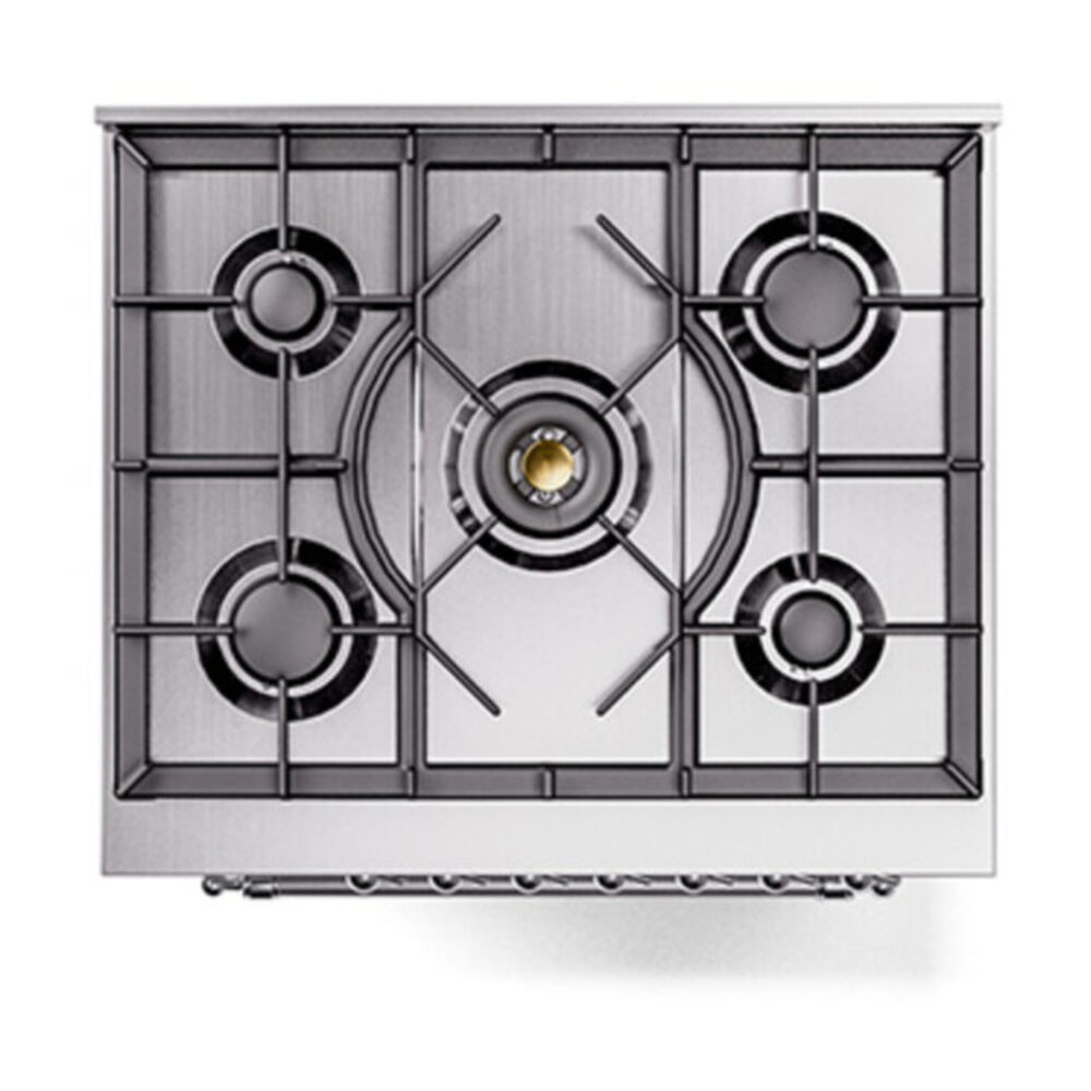 ILVE_UP30NMPWHCLP_Nostalgie_II_30"_Dual_Fuel_Range_top_view