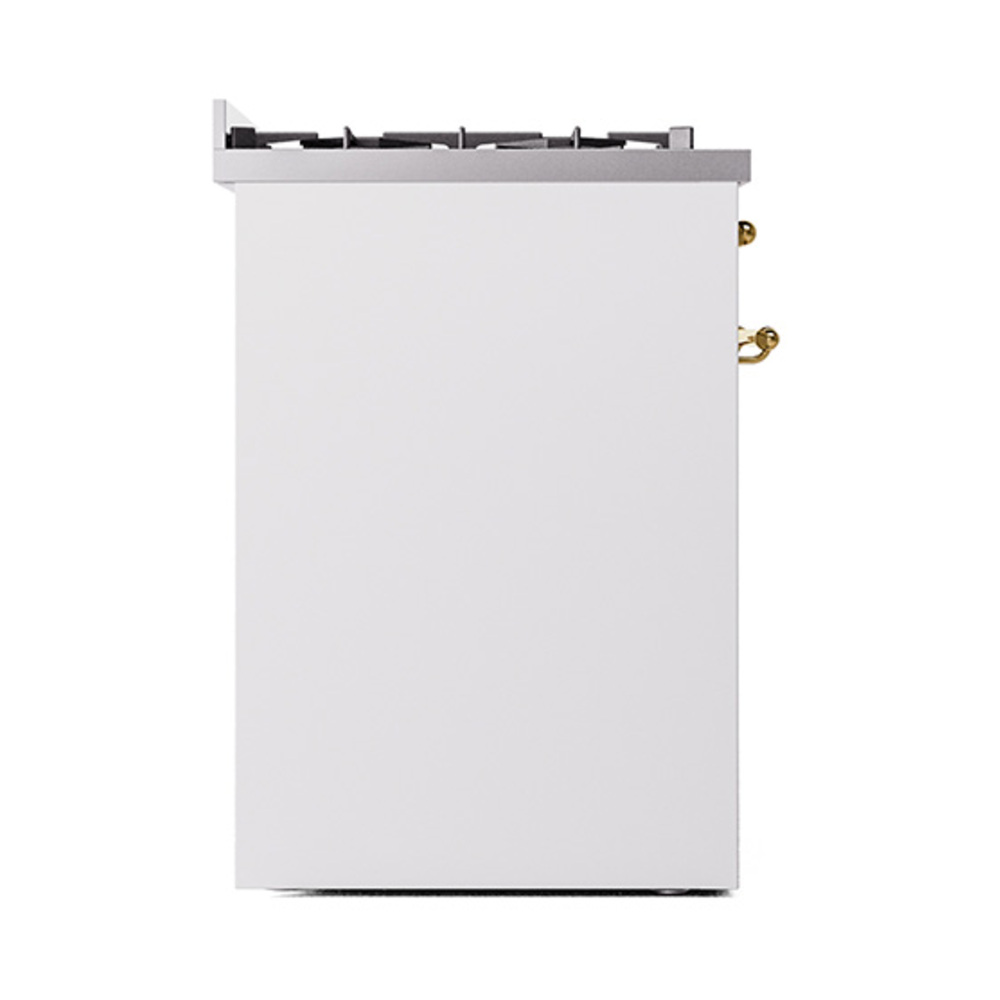 ILVE_UP30NMPWHGLP_Nostalgie_II_30"_Dual_Fuel_Range_left_side