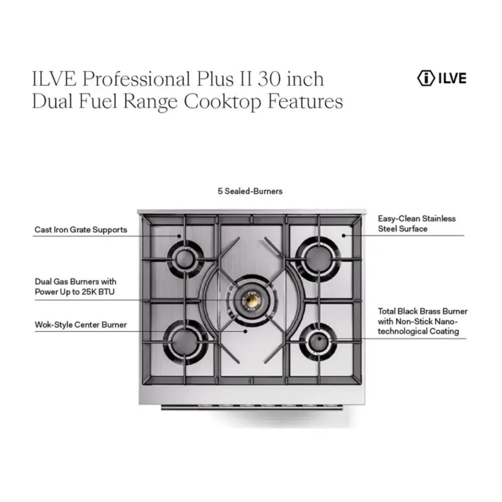 UP30QMPBG - cooktop features