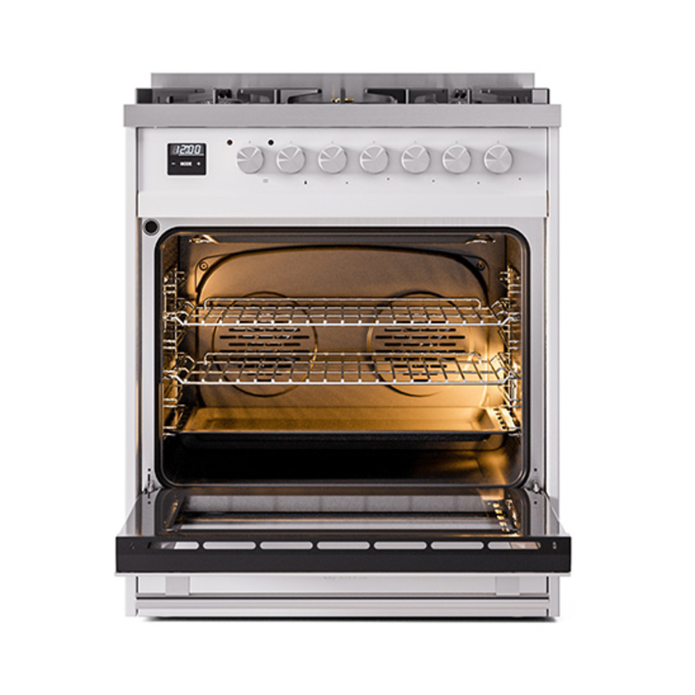 ILVE UP30WMP Professional Plus II 30" Dual Fuel RangeILVE_UP30QMPRA_oven_door_opened