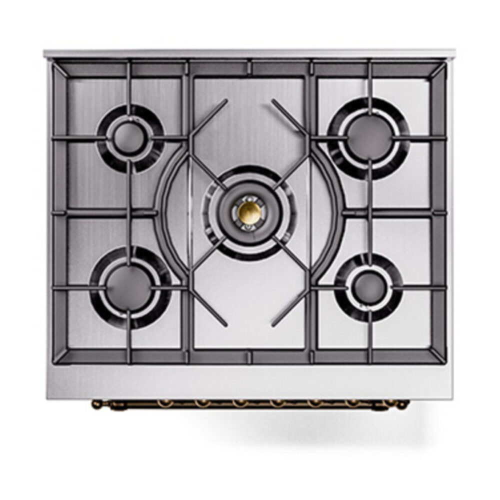 ILVE_UP30QNMPAWBLP_Nostalgie_II_30"_Dual_Fuel_Range_top_view