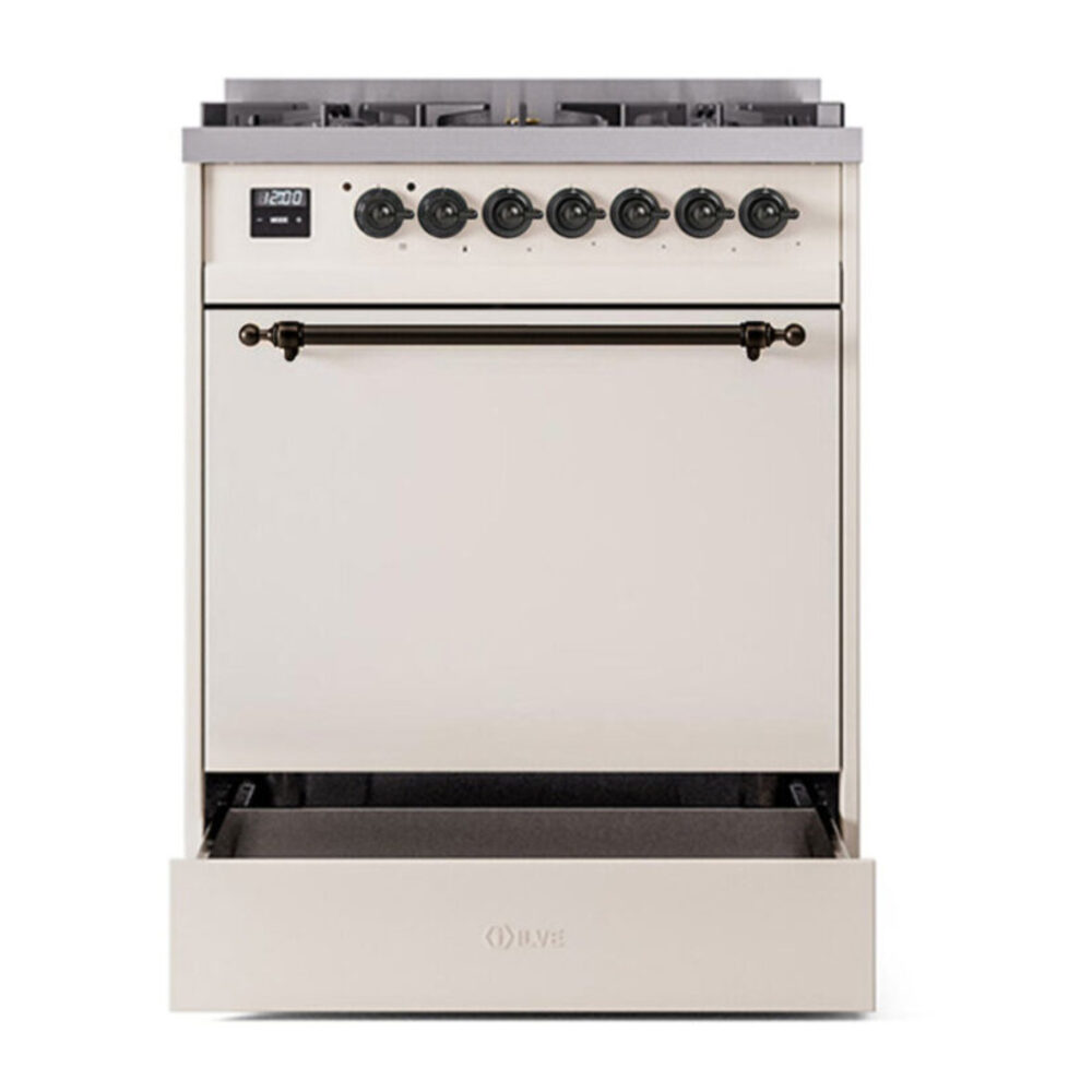 ILVE UP30NMP Nostalgie II 30 inch Dual Fuel Range with 5 Burners with 4 cu. ft. Oven Capacity