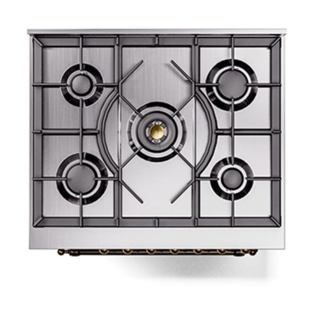 ILVE_UP30QNMPBUBLP_Nostalgie_II_30"_Dual_Fuel_Range_top_view